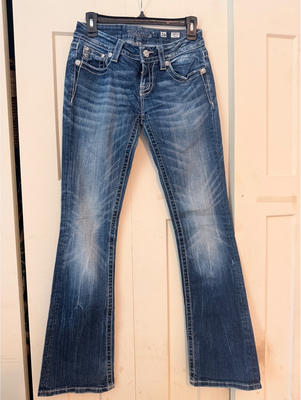 Miss me signature boot size 26 blue denim jeans